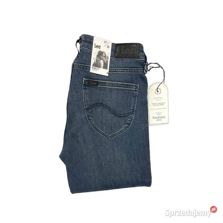 Spodnie damskie Lee Scarlett Nightfall Skinny niebieski Pisz sprzedam
