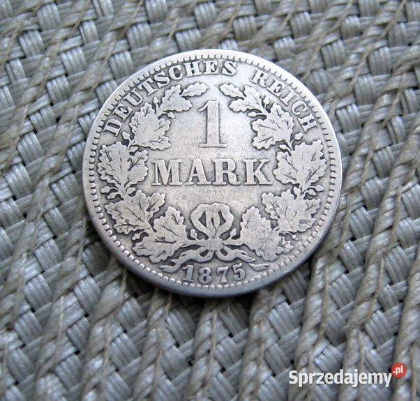 Niemcy 1 Marka 1875r A SREBRO Kalisz