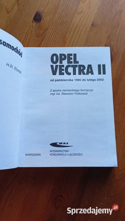 Opel Vectra II książka Sam naprawiam samochód Toruń