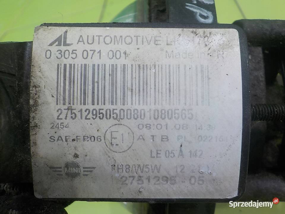 MINI COOPER CLUBMAN I R55 16 B 08r 5D halogen Suków sprzedam