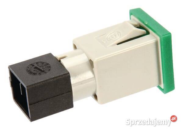 Kontrolka kwadratowa 1224V zielona przykręcana