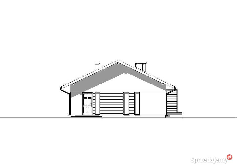 PROJEKT PROSTEGO PARTEROWEGO DOMU B655 PROJEKT Kraków