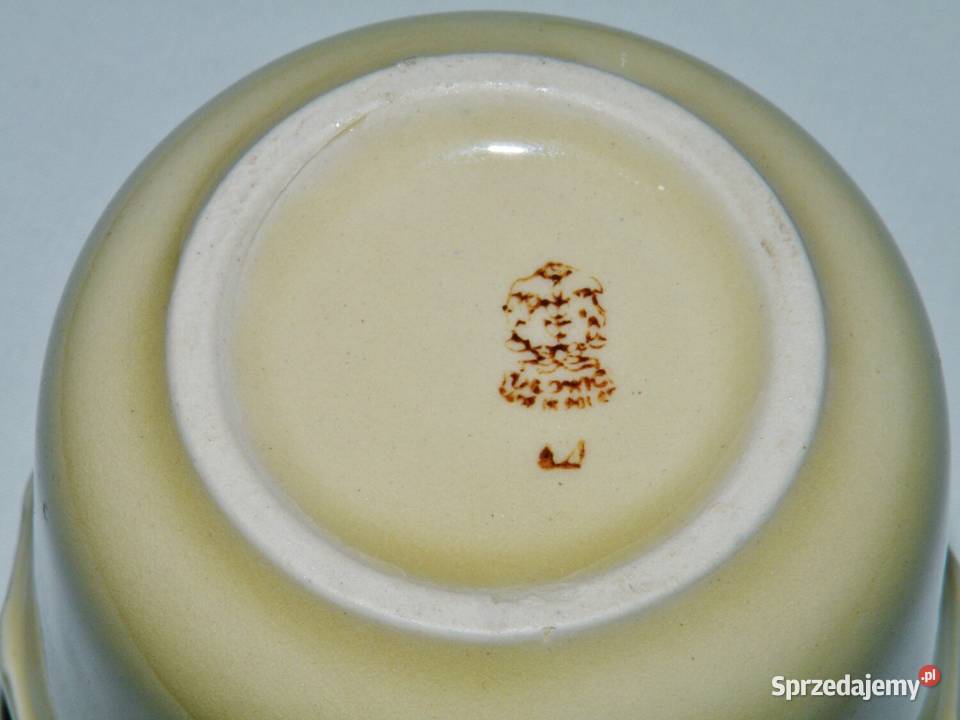 Dwa kubki ceramiczne Łowicz z lat 80ch PRLu Bydgoszcz