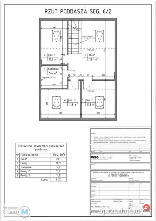 Mieszkanie Sitkówka 11535m2 3 pokoje 115.35m2