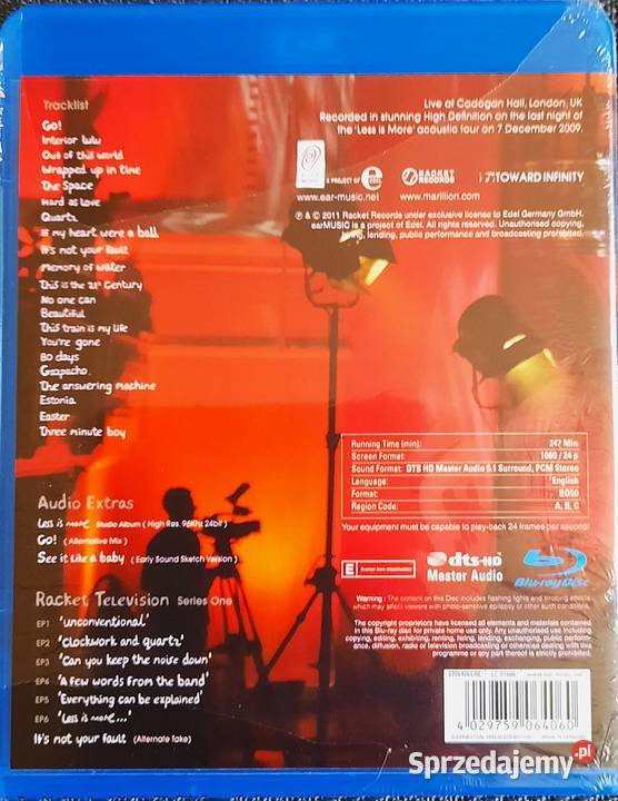 4 Płytowy Album 3 CD1 Blu Ray Koncert MARYLLION Warszawa