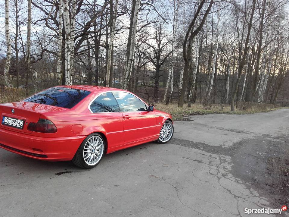 BMW E46 coupe 22 170 Hellrot Rok produkcji 2001 dolnośląskie Bogatynia