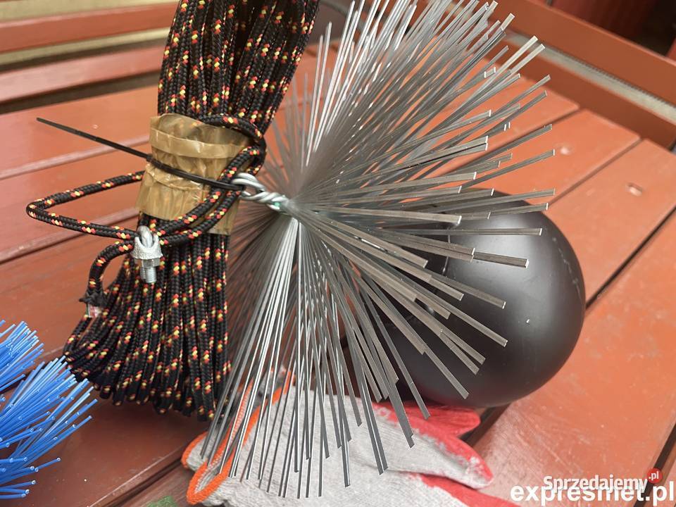 zestaw kominiarski kula 3 wycior do komina lina mazowieckie Warszawa