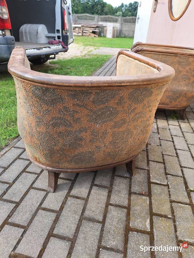 Antyczne fotele klubowe 2 Meble Sochocin