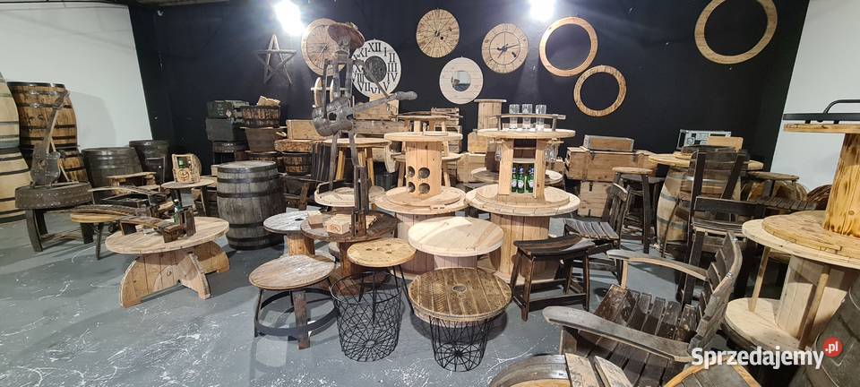 Zegar 70 Stylowe drewno z metalową ramą