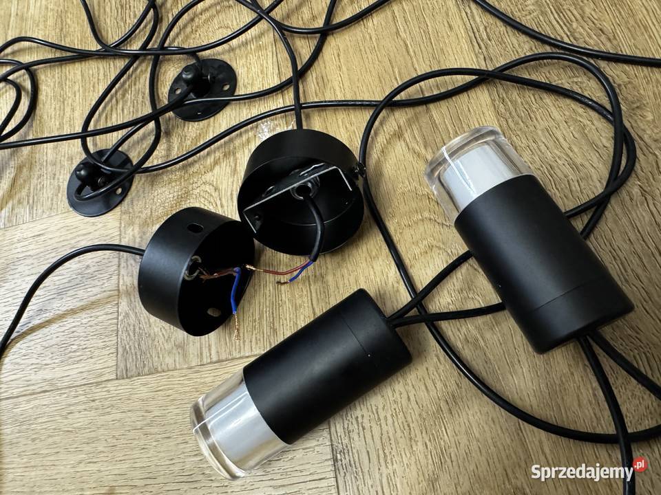 Lampa sufitowa pająk liniowa 9 punktów czarna Lampy wiszące Tarnów