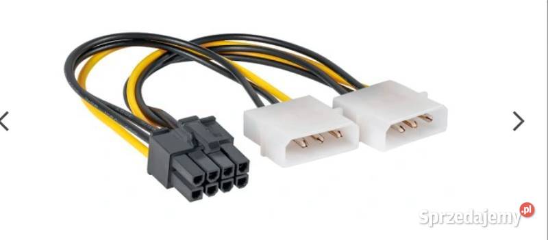 Kabel Zasilający do Karty Graficznej 8pin Szczecin