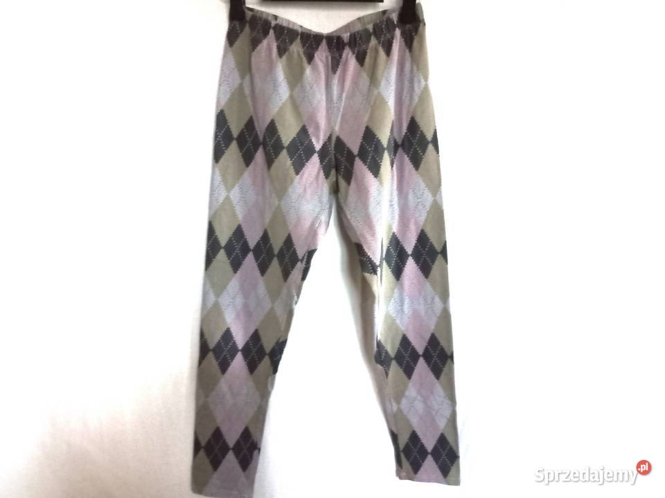 Spodnie romby Legginsy damskie r 40 wzór HIT