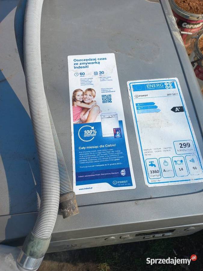 Zmywarka do naczyń Indesit uszkodzona mazowieckie
