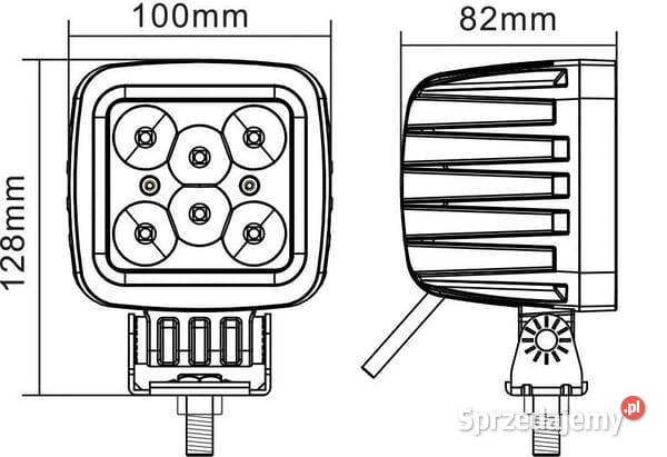Lampa robocza LED kwadratowa 42W 3780 lm 1030V Kamionna sprzedam