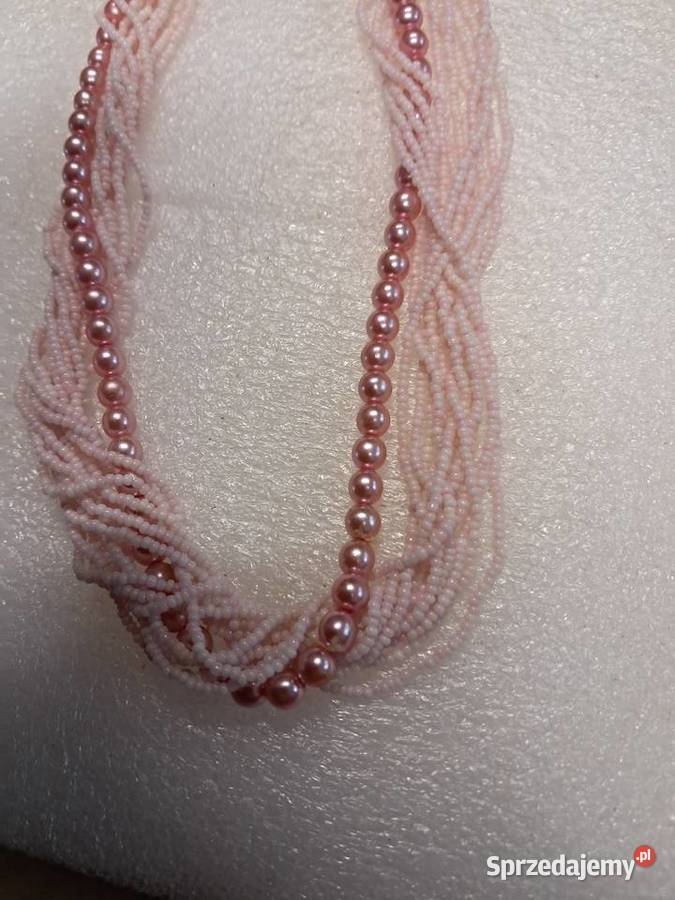 naszyjnik z prlu stan obwód 60 Sandomierz