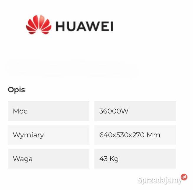 Falownik Huawei SUN2000 36KTLM3 Falowniki Wyszogród