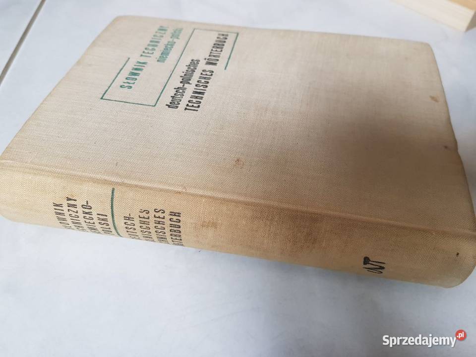 SŁOWNIK TECHNICZNY NIEMIECKOPOLSKI Koch 1967 twarda Kielce