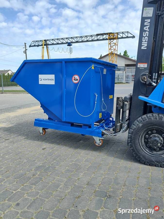 Kontener samowyładowczy 1m3 KOLEBA KOLIBA odpady