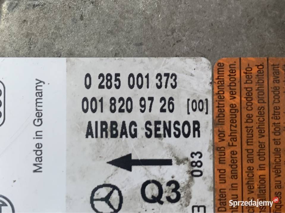 0018209726 Moduł sensor airbag Mercedes c w203