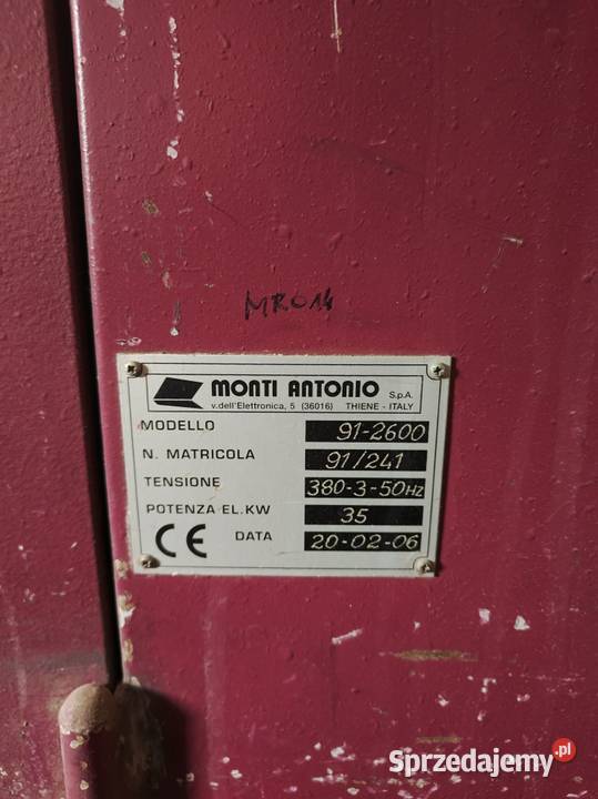 Kalander Sublimacja Materace Monti Antonio 260 Aleksandrów Łódzki