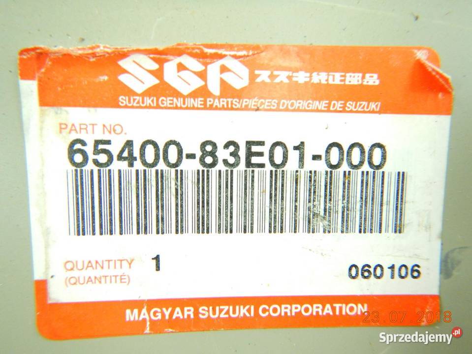 ŚCIANA GRODZIOWA SILNIKA SUZUKI WAGON R