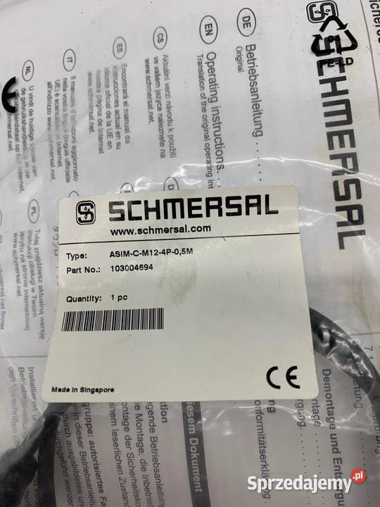 Schmersal ASIMCM124P05M 103004694 Safety input mazowieckie Warszawa