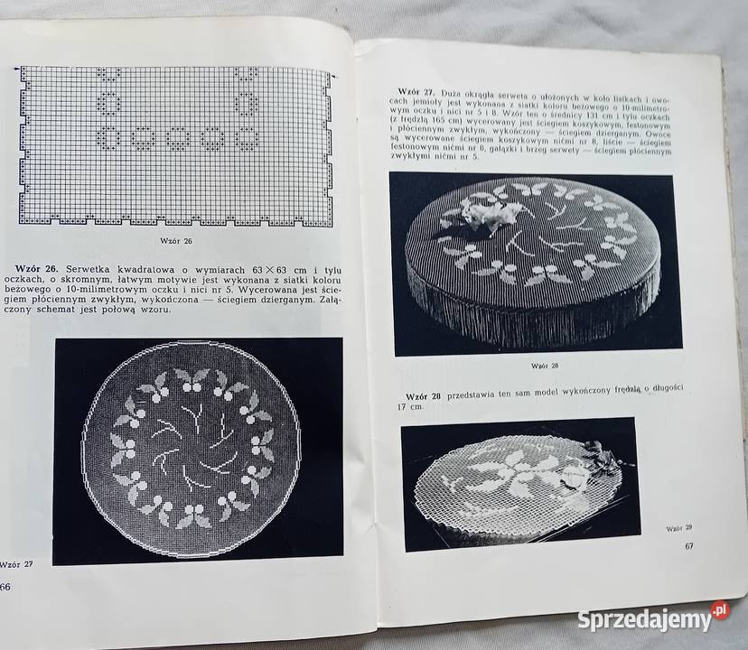 Wera Tuszyńska Roboty siatkowe WPLiS 1959 r Antykwariat Koźminek