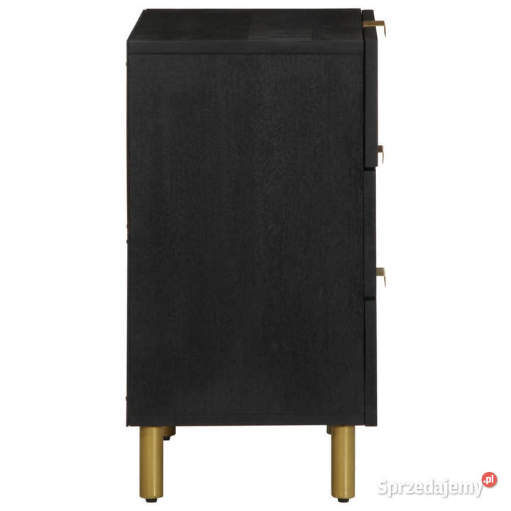 Szafka nocna czarna 50x33x62 materiał