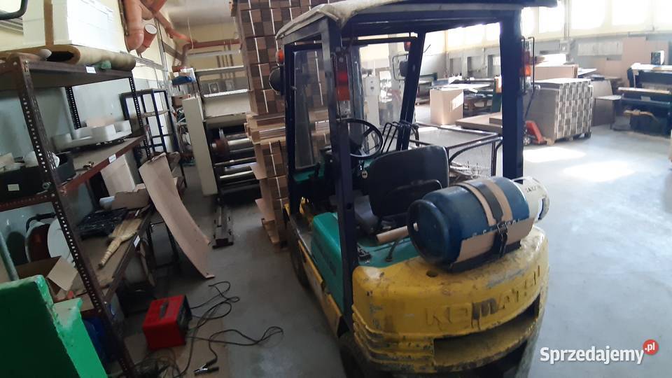 Wózek widłowy 15t Komatsu benzgaz Sprzedam Wola Krzysztoporska sprzedam