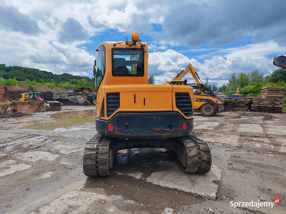 Hyundai 80 cr 9 A Koparka gąsienicowa pług Koparki śląskie Cieszyn