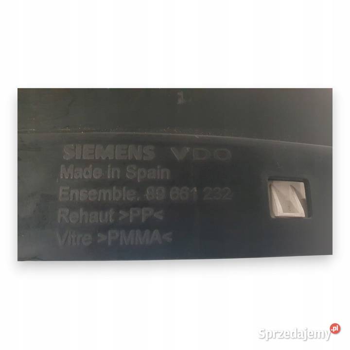 LICZNIK ZEGARY 9658138580 Peugeot 407 16 20 22 Chełm
