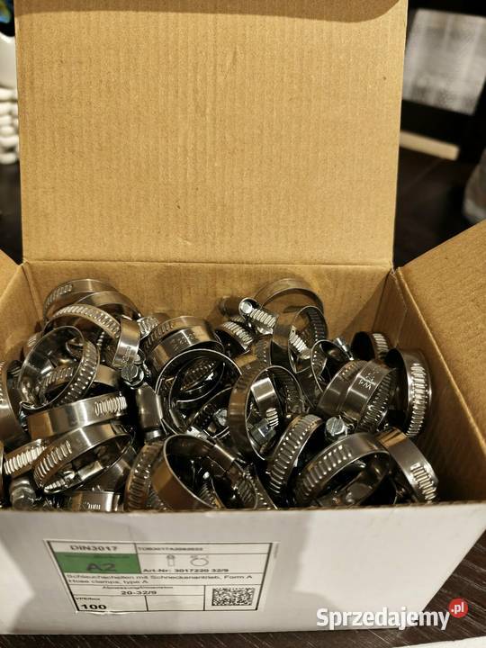 Nierdzewne opaski ślimakowe zaciskowe 2032 mm Dębica sprzedam