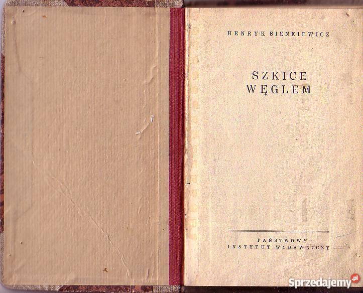 8630 SZKICE WĘGLEM HENRYK SIENKIEWICZ małopolskie Czyrna