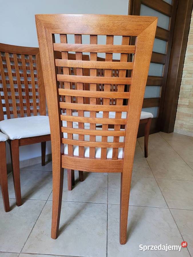 Krzesła kolonialne 6sztuk nowa tapicerka 46cm Białogard
