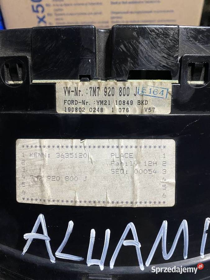 Licznik Seat Alhambra 19 TDI LIFT 7M7920800J Ostrów Wielkopolski sprzedam