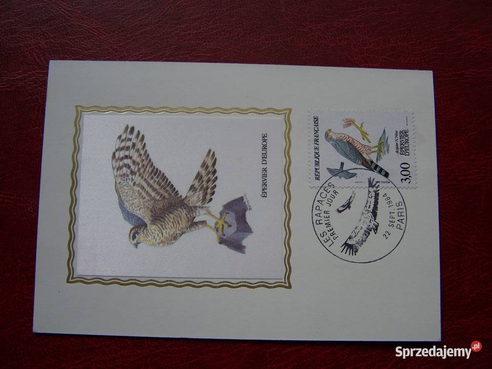 Francja 1984 MNH Mi 246366 FDC na Jedwabiu Ptaki