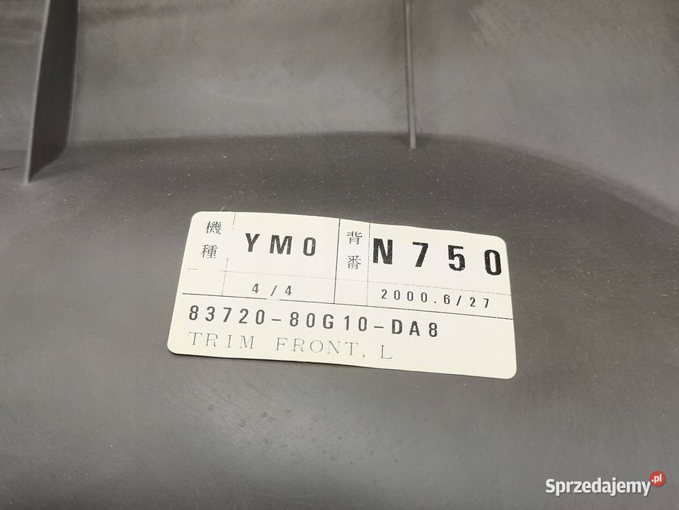 BOCZEK DRZWI LEWY PRZÓD SUZUKI IGNIS 2000 NOWY