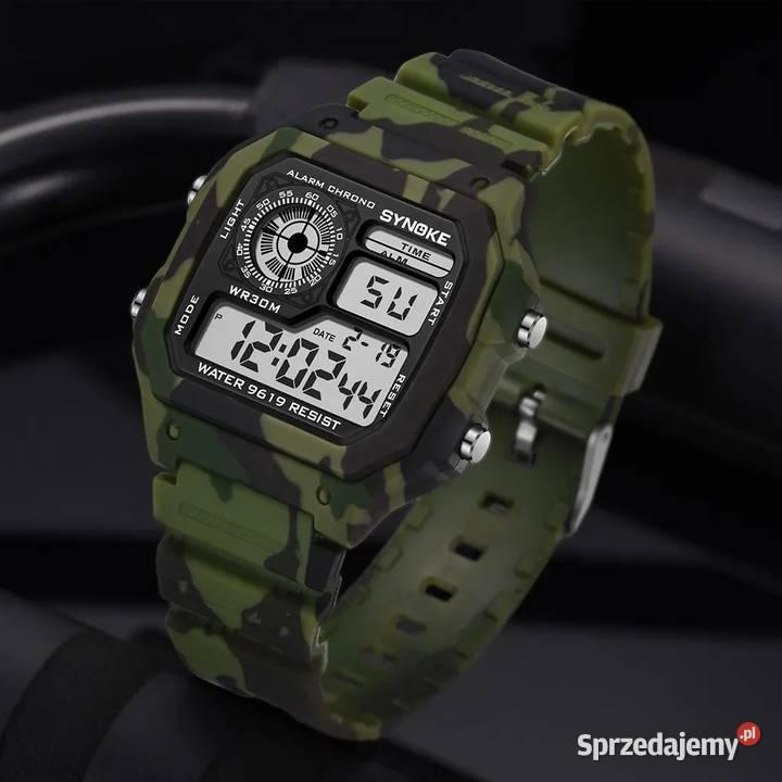 Militarny zegarek elektroniczny Synoke camo Gorzów Wielkopolski
