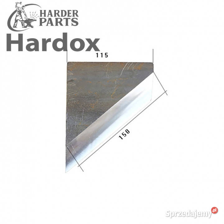 Nóż półtrójkątny HARDOX 6 części do wycinaka kiszonki Kąty