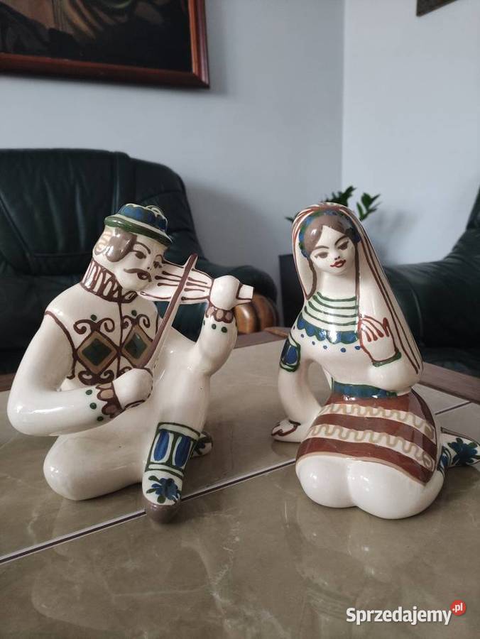 Figurki Hucułów Majolika Lwowska ręcznie sprzedam