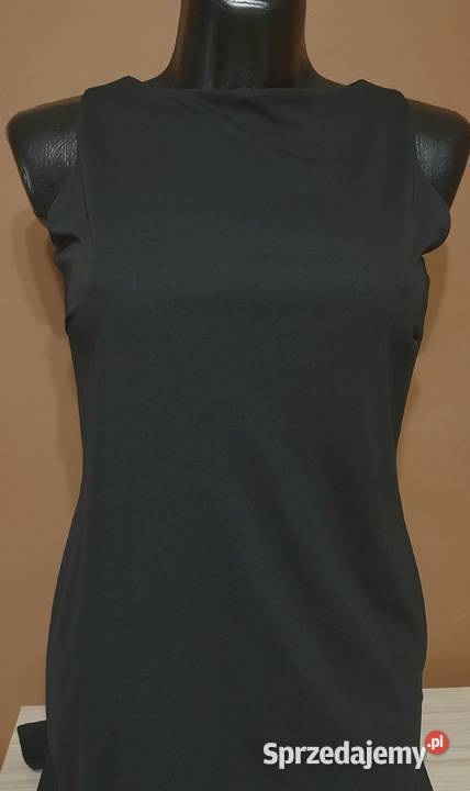 Klasyczna elegancka czarna sukienka M Rozmiar 38(M)