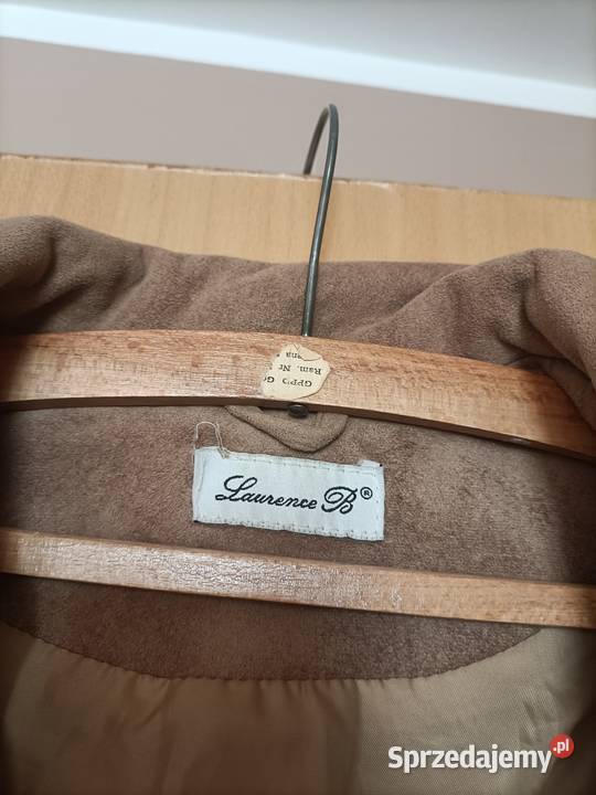 Carmelowy płaszczyk damski rozmiar S Inny materiał Grudziądz