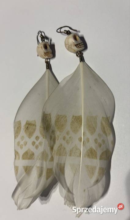 Kolczyki Boho pióra Bydgoszcz