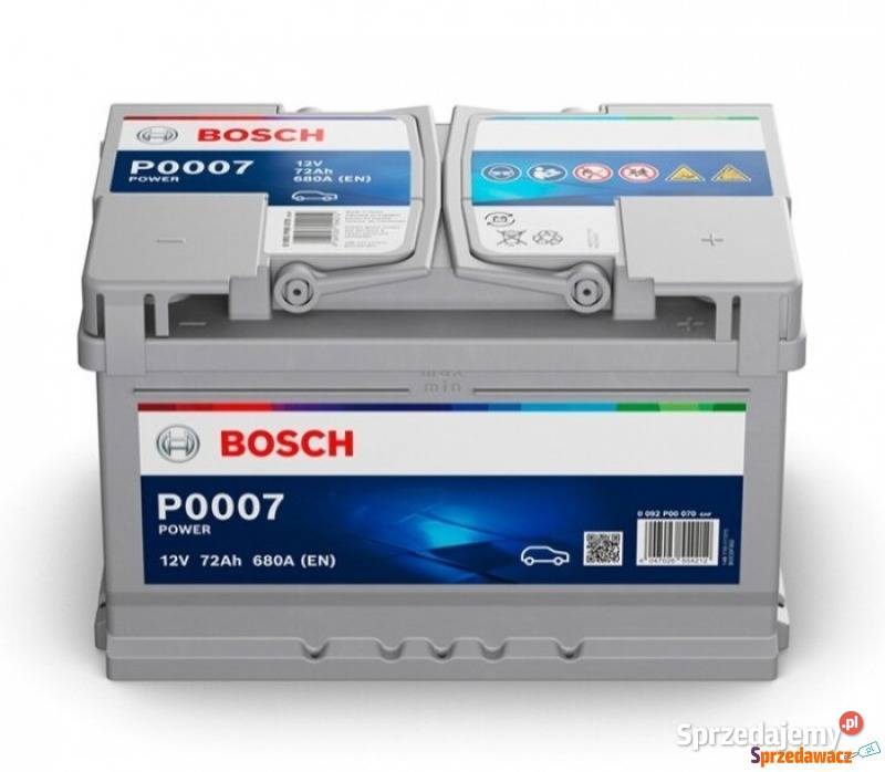 Akumulator 72Ah 680A EN Bosch P07 Prawy Plus Gdynia