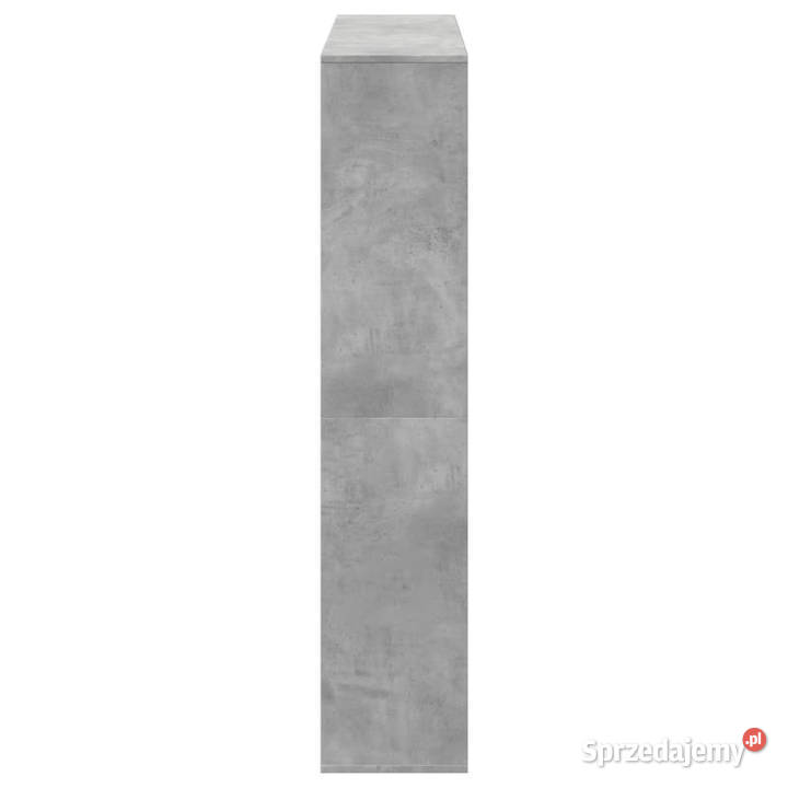 Regał szarość betonu 132x29x1415 materiał Warszawa