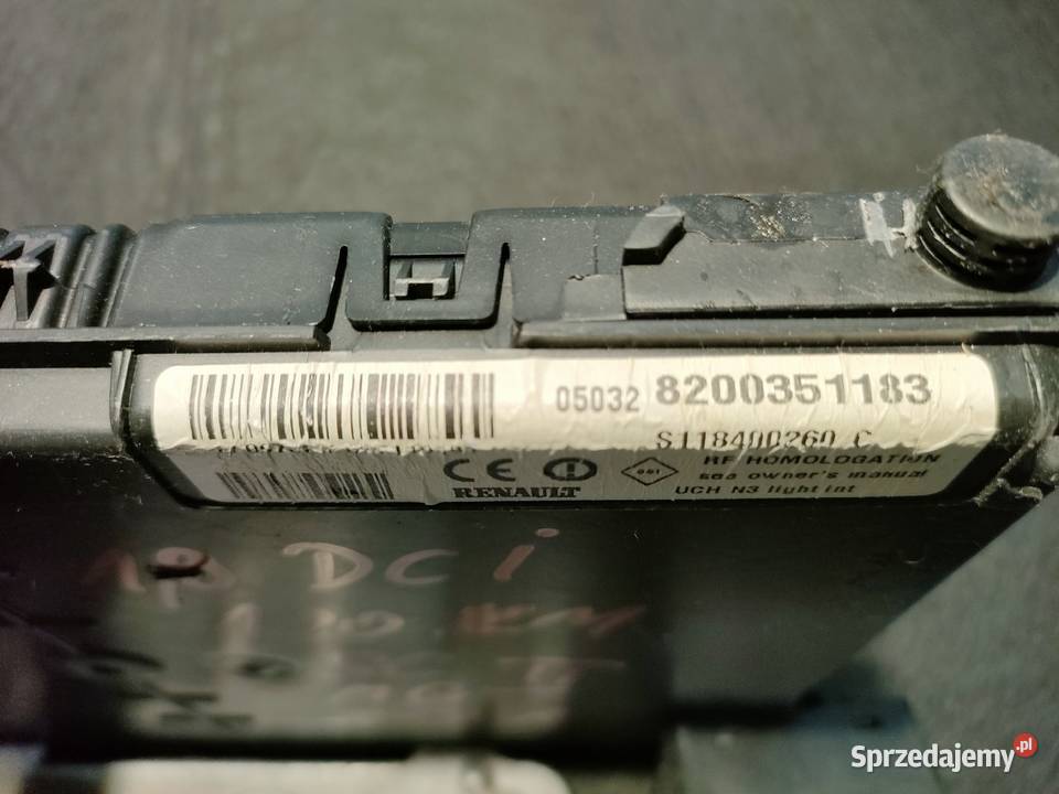 Zestaw startowy Megane II Scenic II 19 dci 120 Układ elektryczny silnika Swarzędz