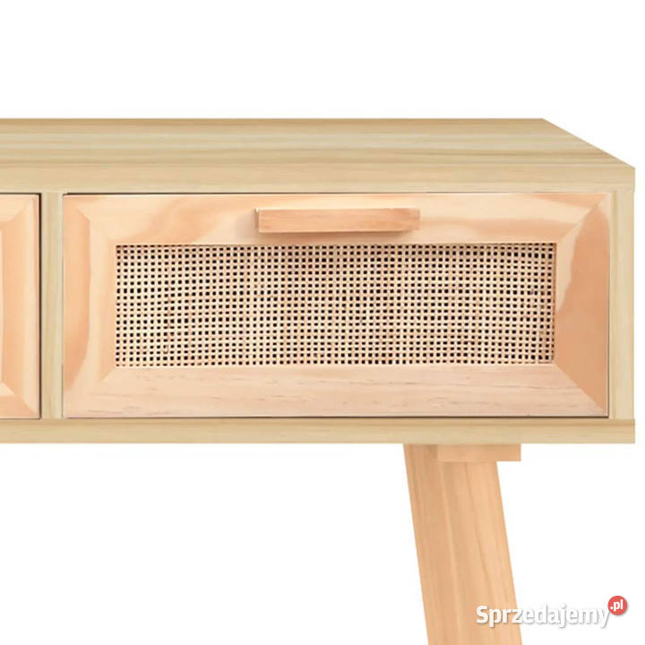 Stolik konsolowy brązowy 105x30x75 lita sosna i Warszawa