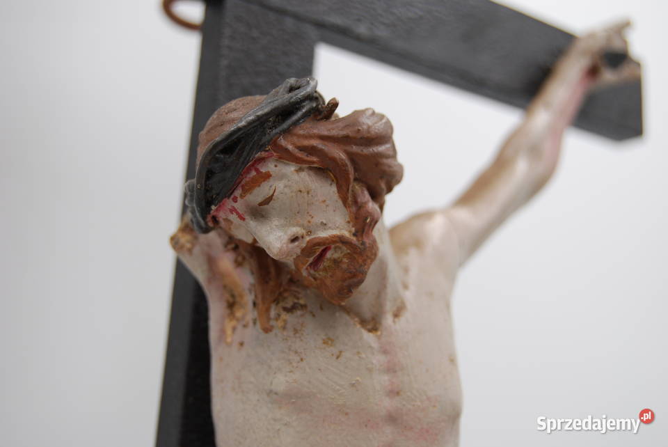 Krucyfiks Jezus na krzyżu rzeźba XVIIIXIX wiek Poznań sprzedam