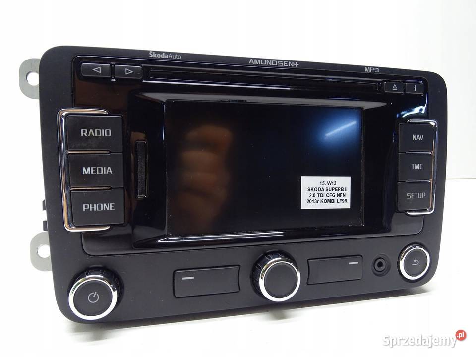 RADIO ODTWARZACZ CD NAVI NAWIGACJA SKODA SUPERB