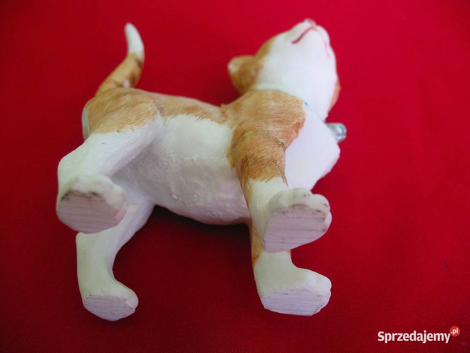 Kot rudy mały kotek ceramika utwardzana 9 x 7 x beżowy Siedlce